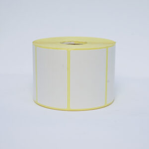 Rouleau 2000 étiquettes MATT Blanc 50x75mm